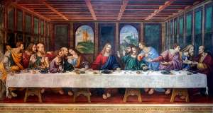 First copy of 'The Last Supper' made by Leonardo and team 